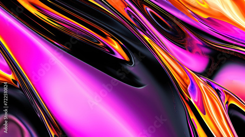  a close up of a multicolored background with black, pink, orange, and yellow lines on it.