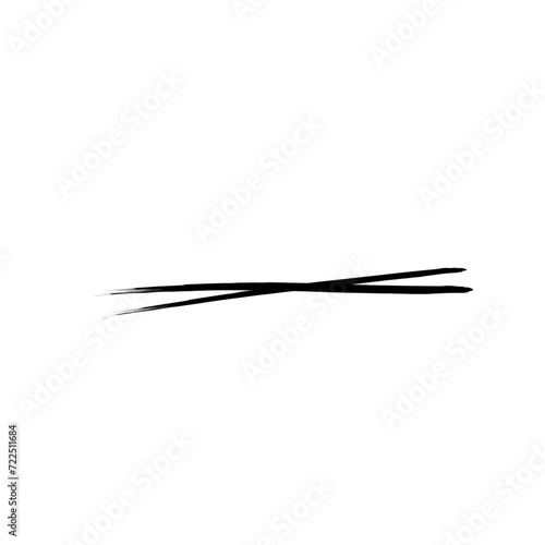 Hand Drawn Grunge Brush Line