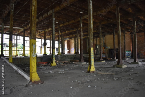 abandoned factory urbex rurex rural america rusty industry forgotten frozen in time creepy  photo