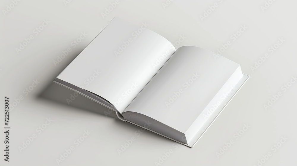 Brochure mockup template, softcover, isolated on light grey background to place your design Brochure mockup template, softcover, isolated on light grey background to place your design