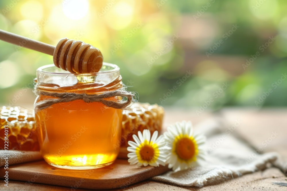 May honey. Background with selective focus and copy space May honey. Background with selective focus and copy space