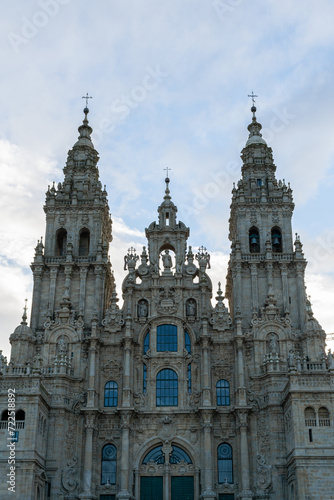 Facade of the cathedral of Santiago de Compostela, Galicia © Chris DoAl