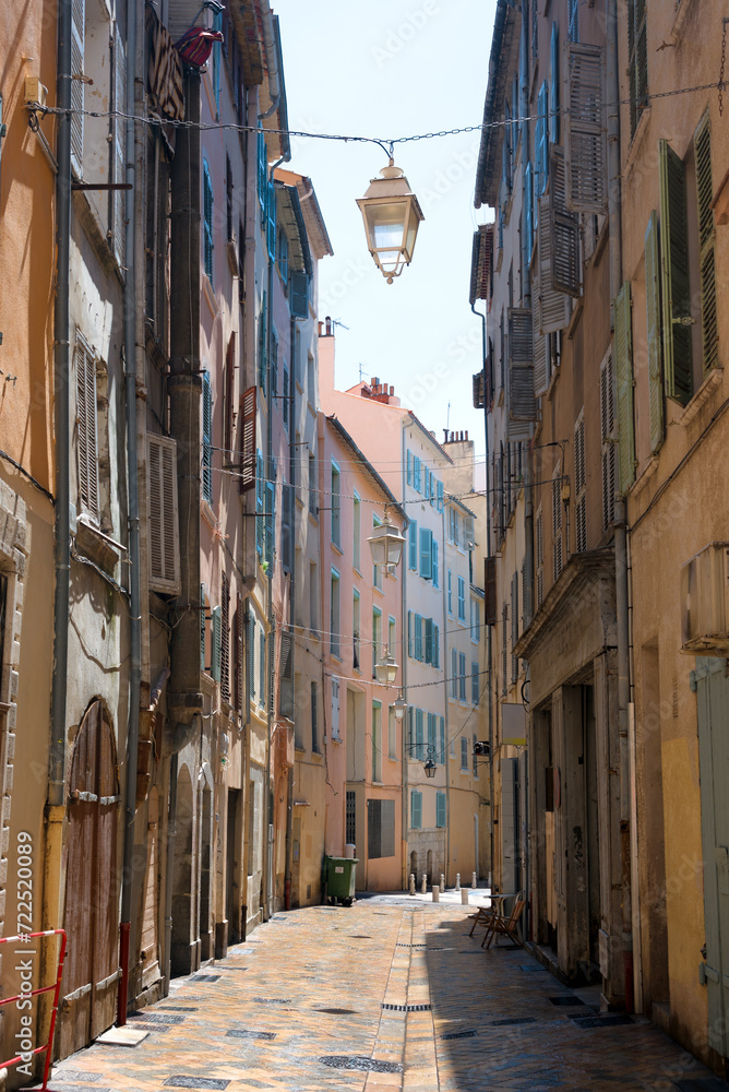 Narrow street in Lyon old town
