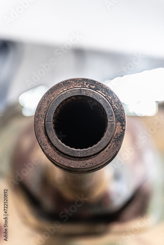 cannon from a tank