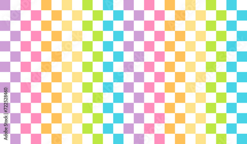 Abstract background Checkerboard Pattern Seamless Background with Swatches. Decoration banner themed Lol surprise doll girlish style. Invitation card template