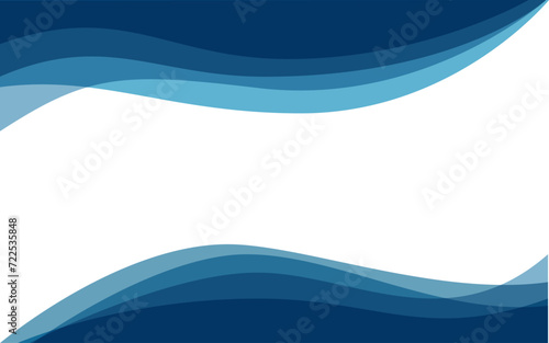 Vector Water Waves Abstract Illustration Graphic Design