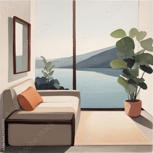 simple design art painting