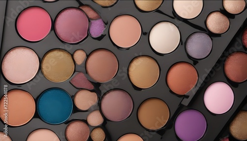 Eyeshadow palette with vibrant shades