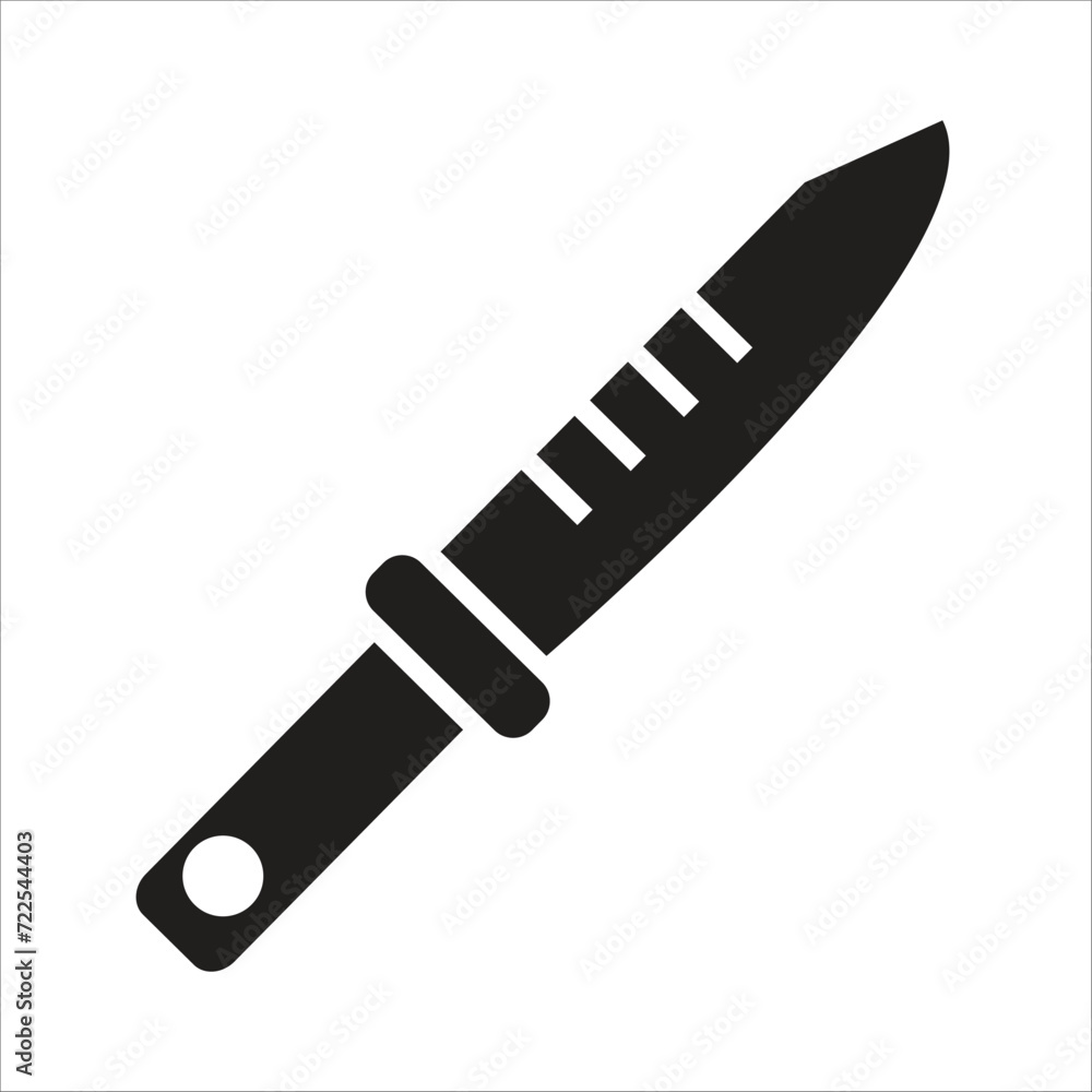 knife vector icon line template knife vector icon line template