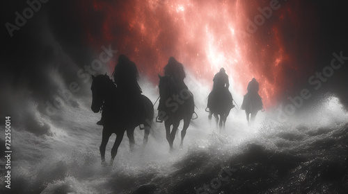 The four horsemen of the apocalypse - Armageddon - end of world - revelations - prophecy. - prepping