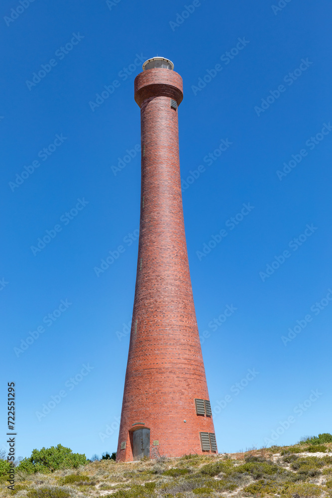 Troubridge Hill Lighthouse (1980) - Edithburgh, Yorke Peninsula, South Australia
- unique as it is built from special wedge-shaped red clay bricks & has never been rendered or painted