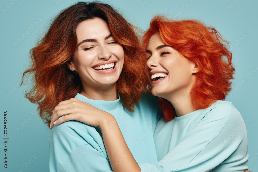 Two women standing side by side, showing unity and togetherness. Ideal for illustrating friendship, teamwork, or diversity. Two women standing side by side, showing unity and togetherness. Ideal for illustrating friendship, teamwork, or diversity.