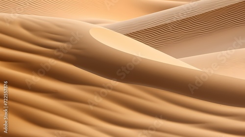 Close-up of rippling sand dunes, forming natural abstract shapes © CREATER CENTER