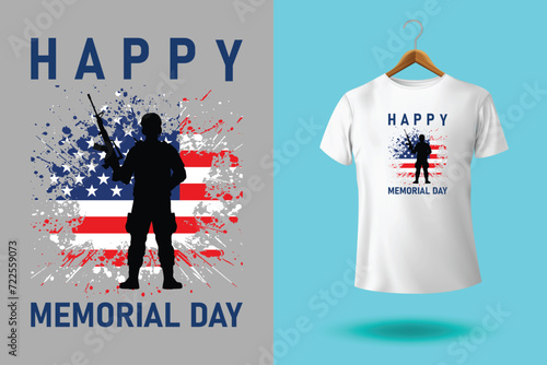 Memorial day t shirt design illustrator