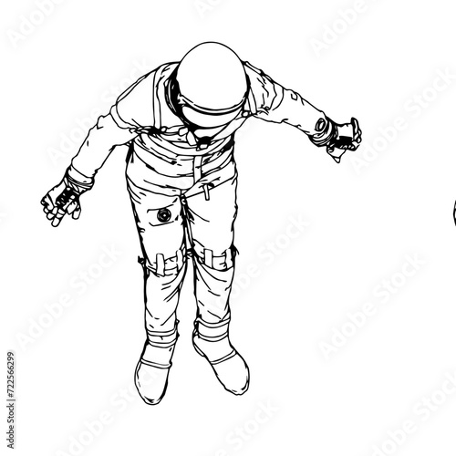 Isometric Black and White Charakter