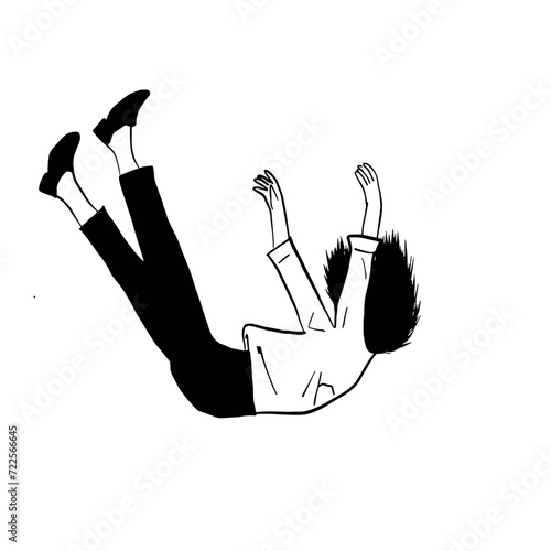 Isometric Black and White Charakter