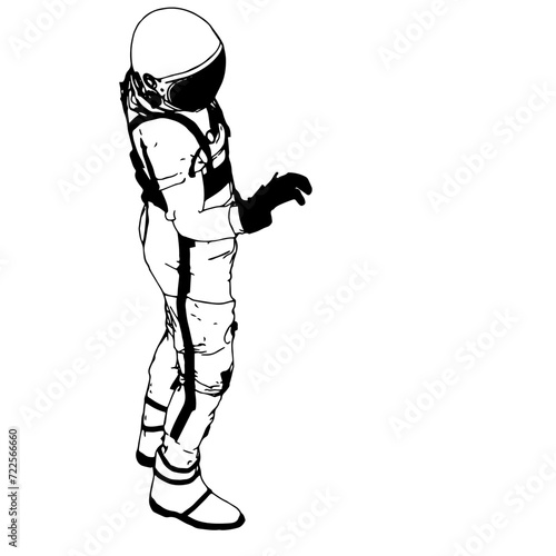 Isometric Black and White Charakter