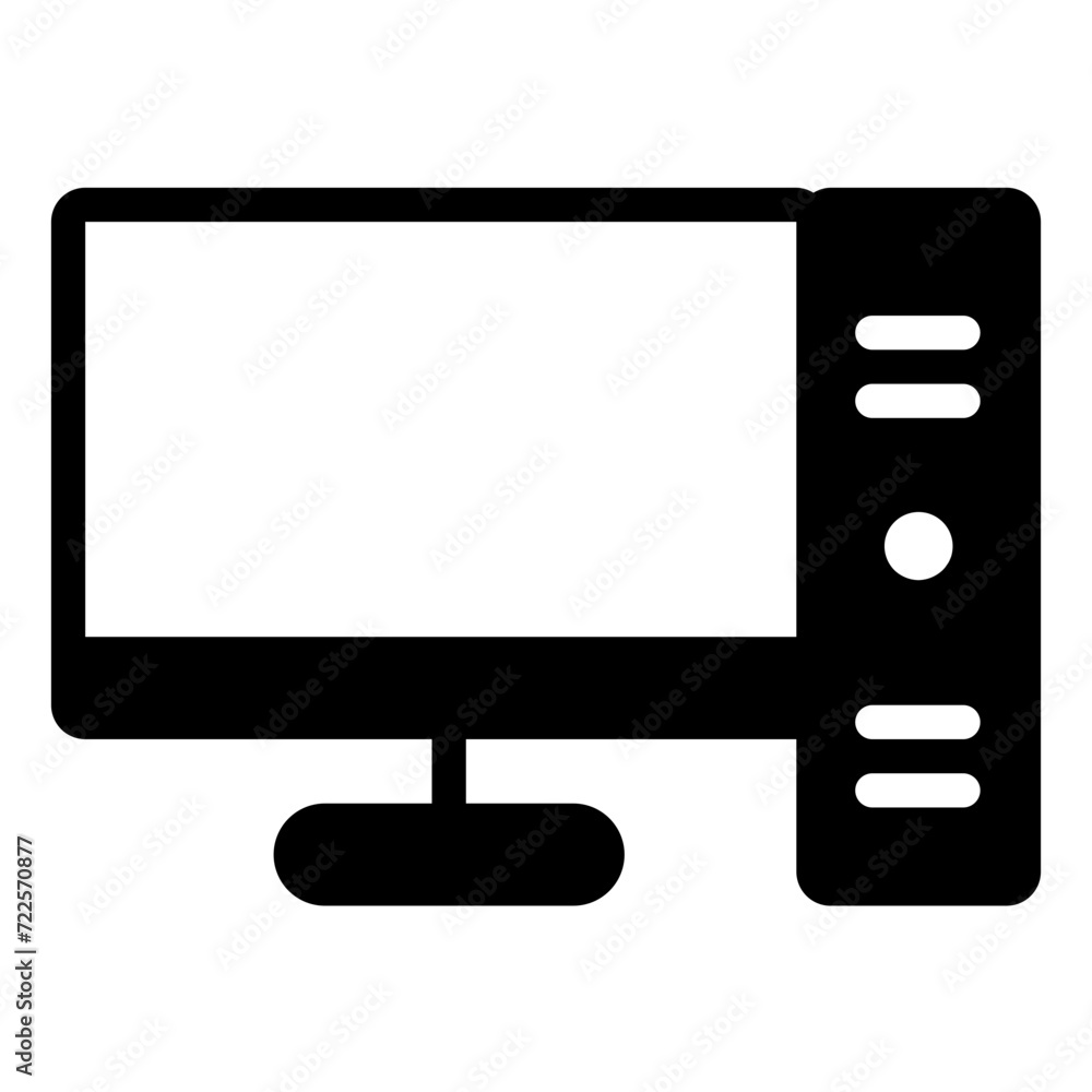 Computer Glyph Icon Design Vector Computer Glyph Icon Design Vector