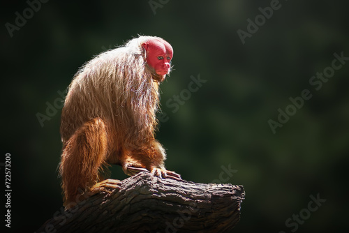 Photography Red Uakari Monkey (Cacajao calvus rubicundus)
