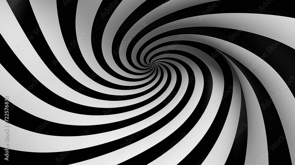 Fototapeta premium Abstract black and white optical illusions.