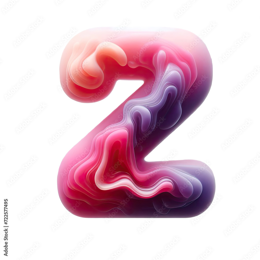 Isolated 3D Letter on a Clear PNG Canvas Generative AI Isolated 3D Letter on a Clear PNG Canvas Generative AI