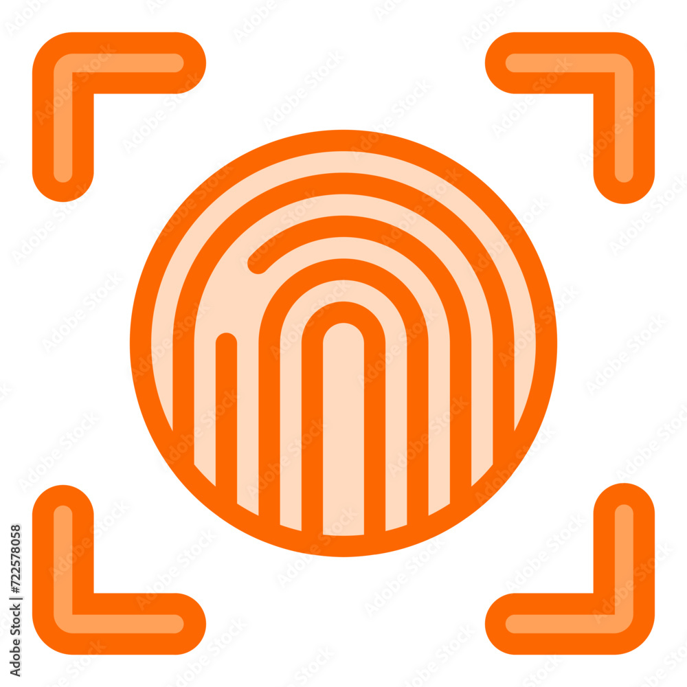 Biometric Dual Tone Icon Design Vector Biometric Dual Tone Icon Design Vector