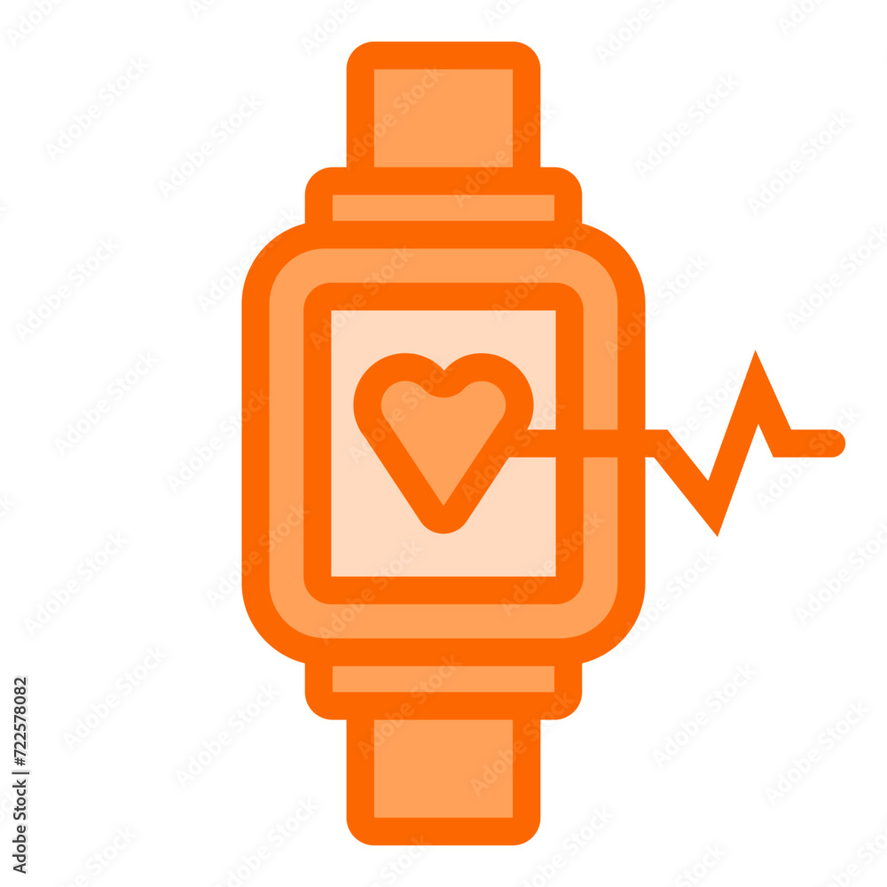 Fitness Tracker Dual Tone Icon Design Vector Fitness Tracker Dual Tone Icon Design Vector