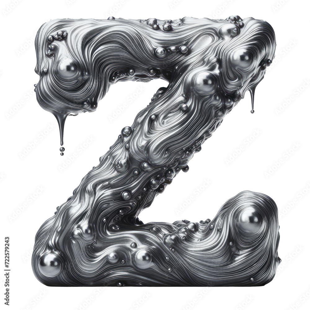 Isolated 3D Letter on a Clear PNG Canvas Generative AI Isolated 3D Letter on a Clear PNG Canvas Generative AI