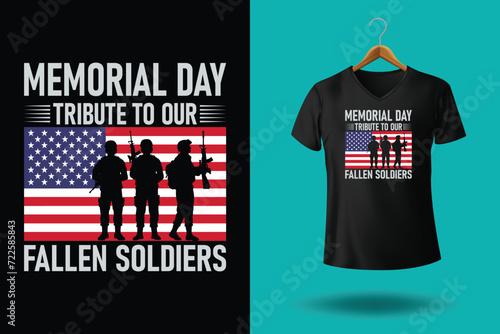 Memorial day t shirt design illustrator