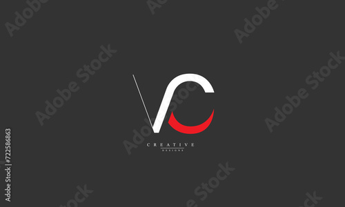Alphabet letters Initials Monogram logo VC CV V C