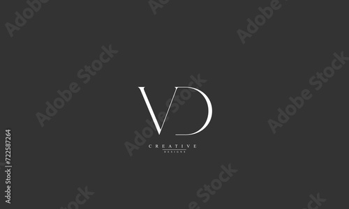 Alphabet letters Initials Monogram logo VD DV V D photo