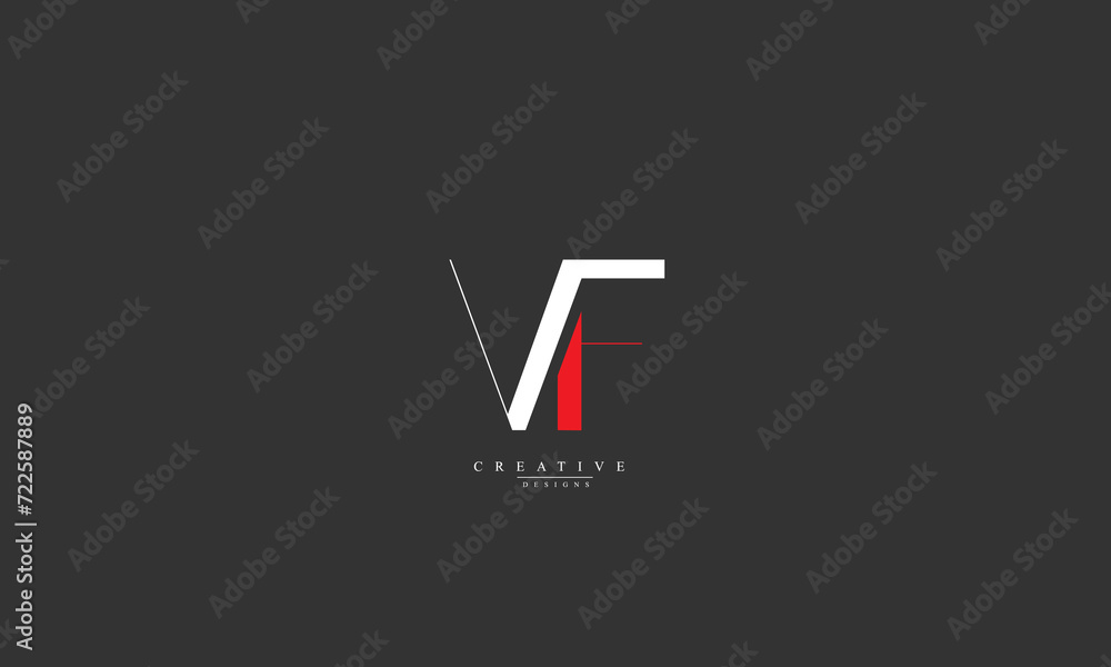 Alphabet letters Initials Monogram logo VF FV V F Alphabet letters Initials Monogram logo VF FV V F