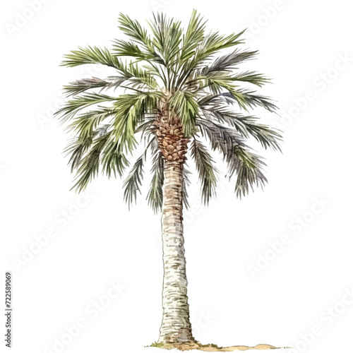 Aesthetic Palm Fruit Illustration