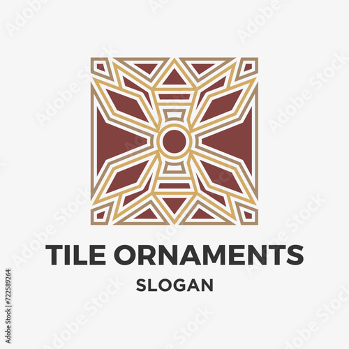 Tiles floor ornament decoration