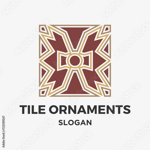 Tiles floor ornament decoration