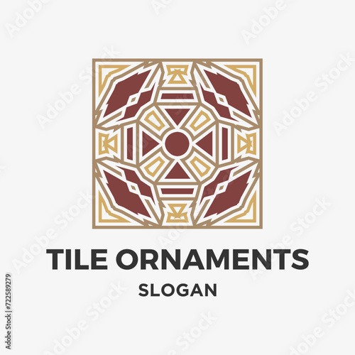 Tiles floor ornament decoration