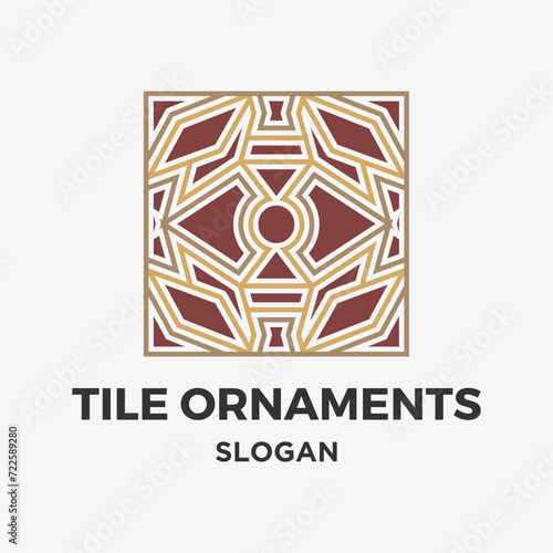 Tiles floor ornament decoration