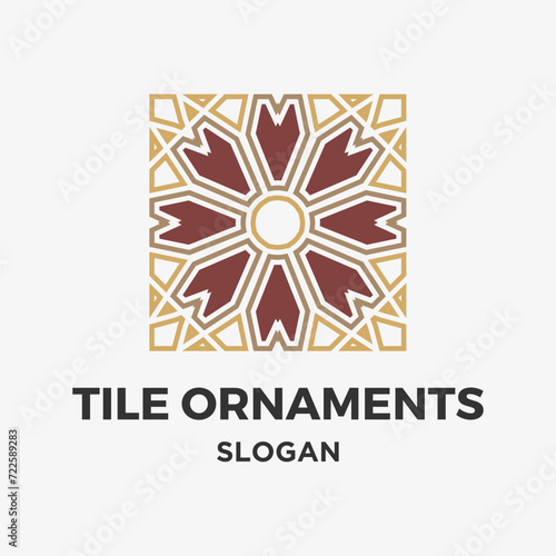Tiles floor ornament decoration