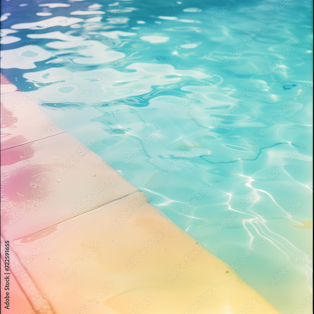 Obraz premium abandoned atmospheric swimming pool