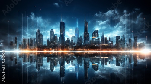 "Futuristic Metropolis: Cityscapes Illuminated by Neon Dreams © Paul