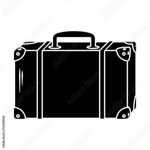 Retro style suitcase or briefcase vector
