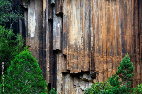 Amazing natural formations of Sawn Rocks, Narrabri, Australia photo