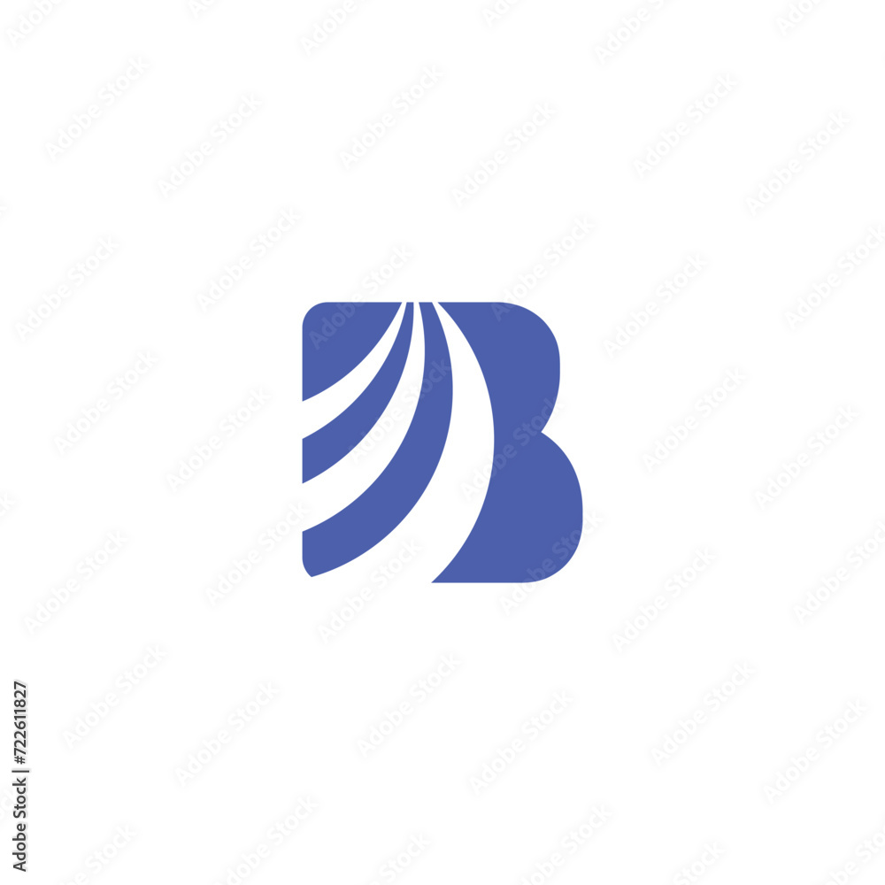 Premium monogram letter B initials logo. Universal symbol icon vector design Premium monogram letter B initials logo. Universal symbol icon vector design