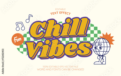 chill vibes text effect