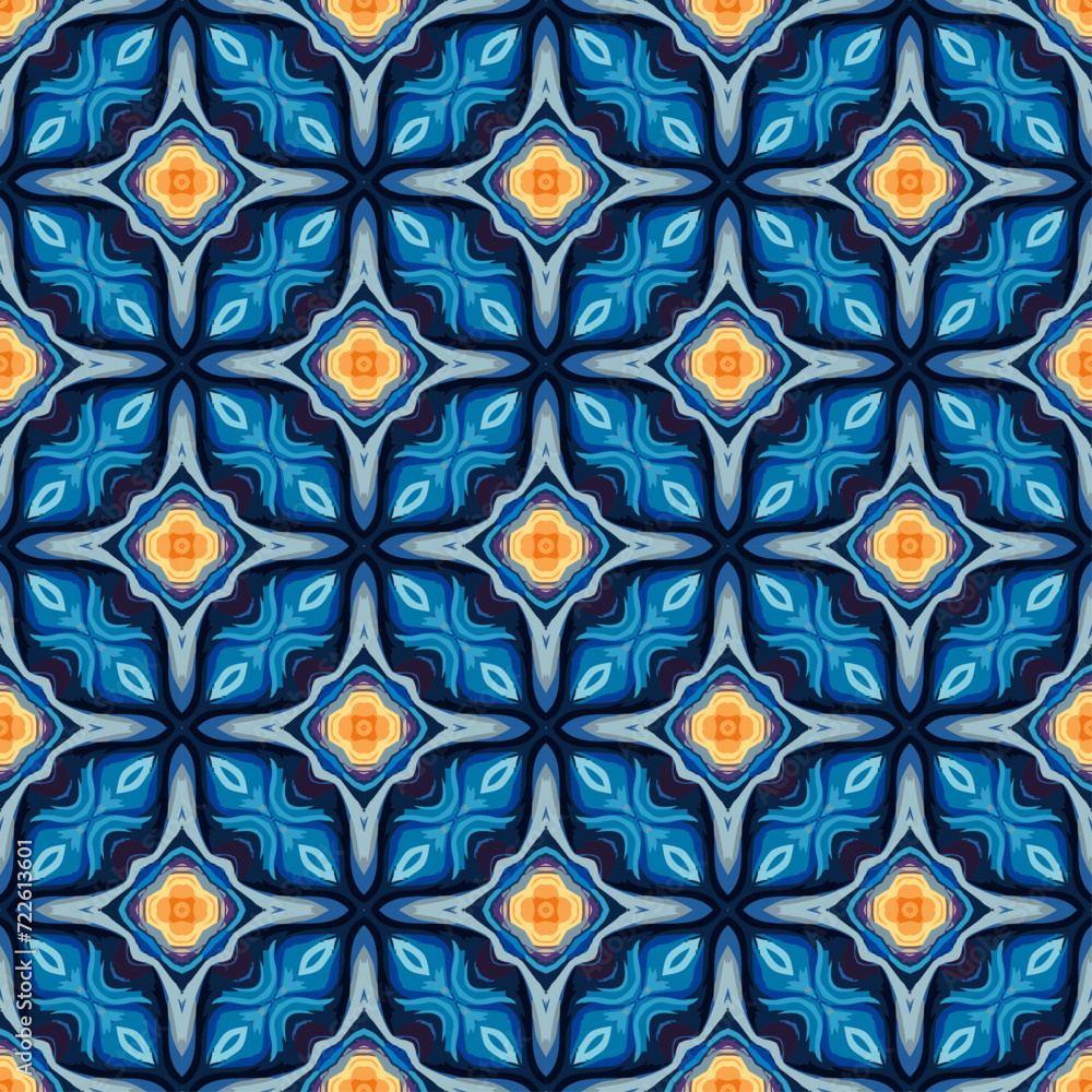 simple abstract batik indian block floral vector simple abstract batik indian block floral vector