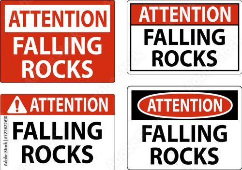 Attention Sign, Falling Rocks