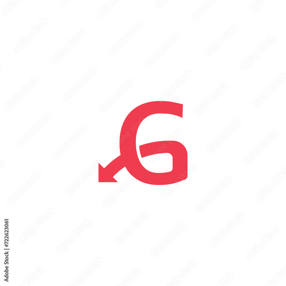 Letter G logo investment icon flat and vector design template. Trend red-black color on white and black background. Symbol G in vector elements Letter G logo investment icon flat and vector design template. Trend red-black color on white and black background. Symbol G in vector elements