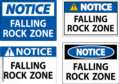Notice Sign, Falling Rock Zone
