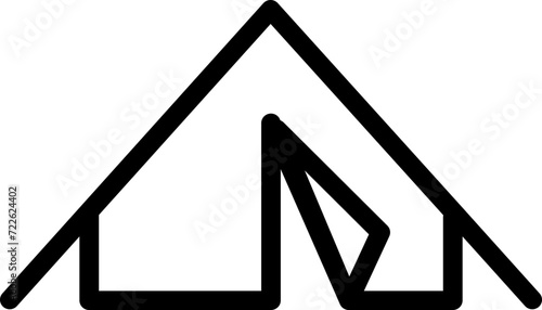 tent icon illustration 
