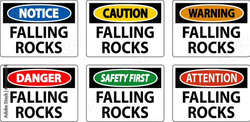 Danger Sign  Falling Rocks
